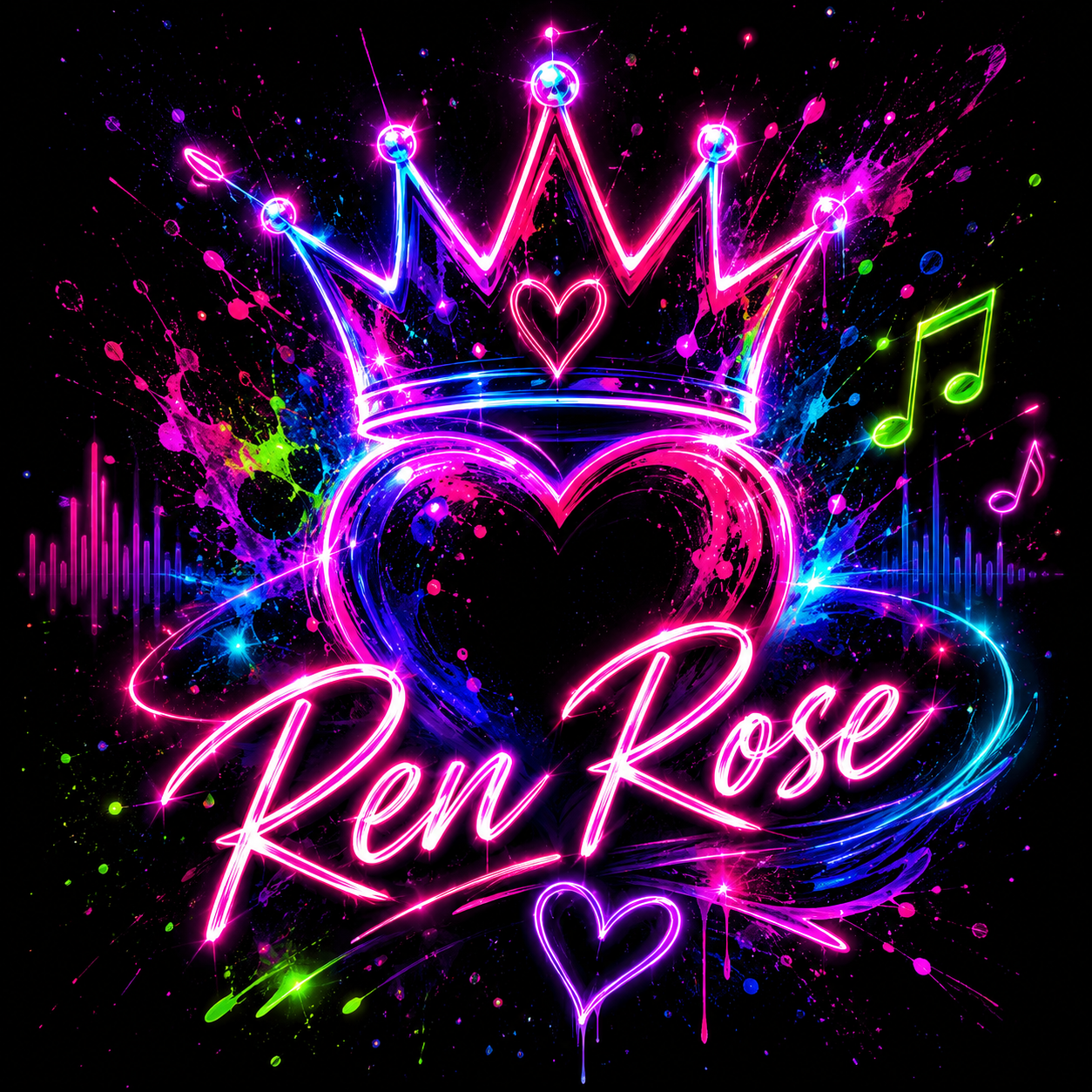 Neon Ren Rose artwork